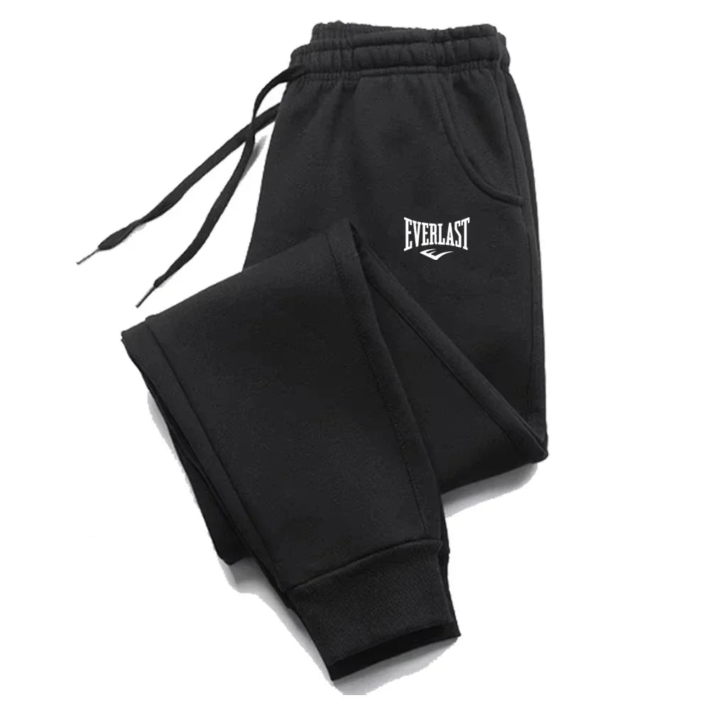 Pantalones estampados para hombre EVERLAST, pantalones para correr para hombre y mujer, pantalones de chándal, pantalones deportivos informales, pantalones transpirables para gimnasio y Fitness
