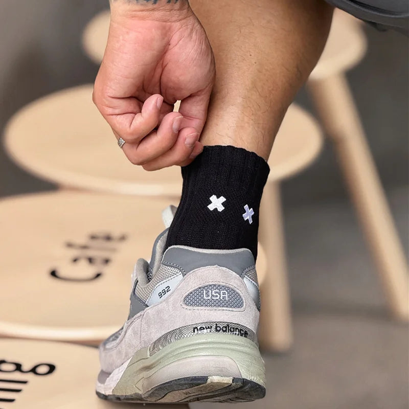 Calcetines casuales Calcetines tobilleros Calcetines de algodón para hombres Calcetines cómodos transpirables de moda