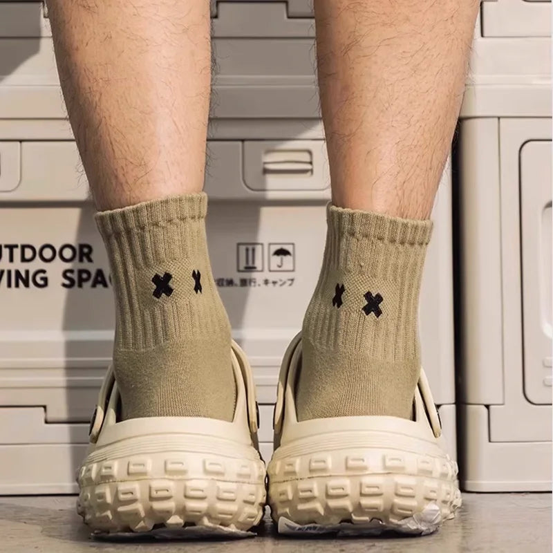 Calcetines casuales Calcetines tobilleros Calcetines de algodón para hombres Calcetines cómodos transpirables de moda