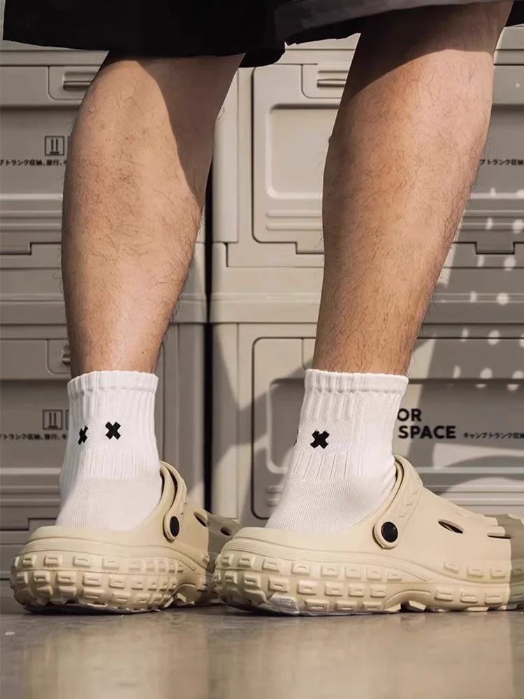 Calcetines casuales Calcetines tobilleros Calcetines de algodón para hombres Calcetines cómodos transpirables de moda