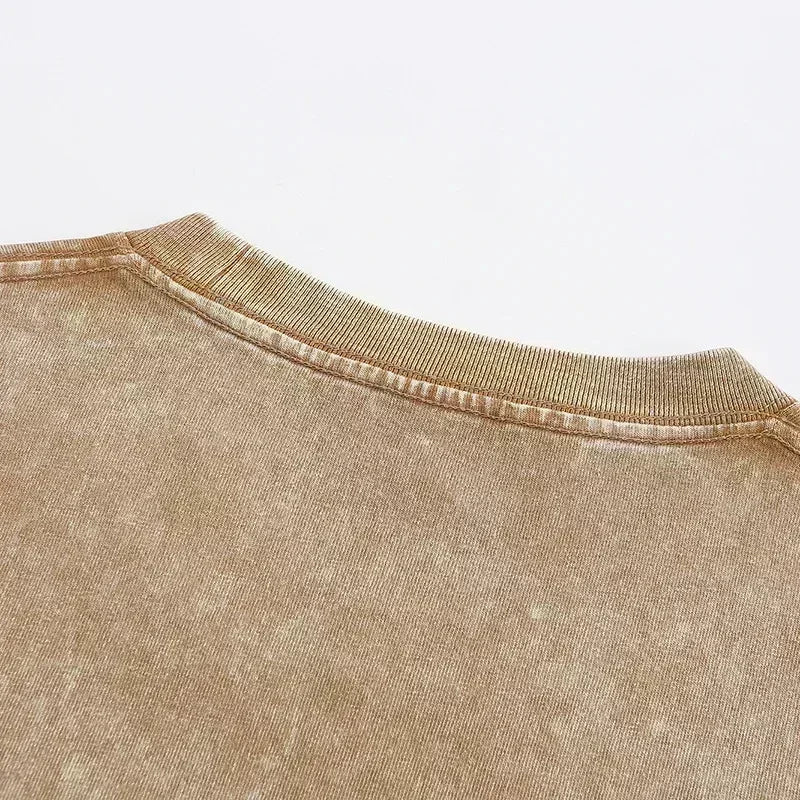 Camiseta Retro lavada de Jurassic Park, ropa de calle, camiseta Retro de Hip-hop, camisa informal de verano para hombres y mujeres