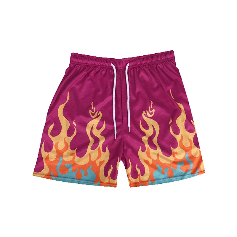 2025 NUEVOS pantalones cortos de baloncesto de malla de verano, pantalones de chándal para hombres, secado rápido, sueltos, deportivos, informales, de moda, para correr en la playa