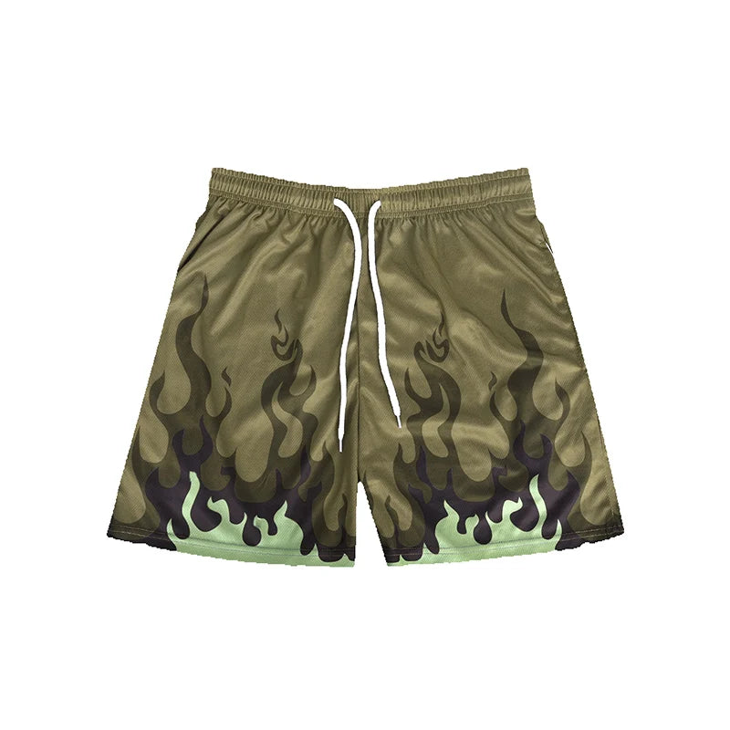 2025 NUEVOS pantalones cortos de baloncesto de malla de verano, pantalones de chándal para hombres, secado rápido, sueltos, deportivos, informales, de moda, para correr en la playa