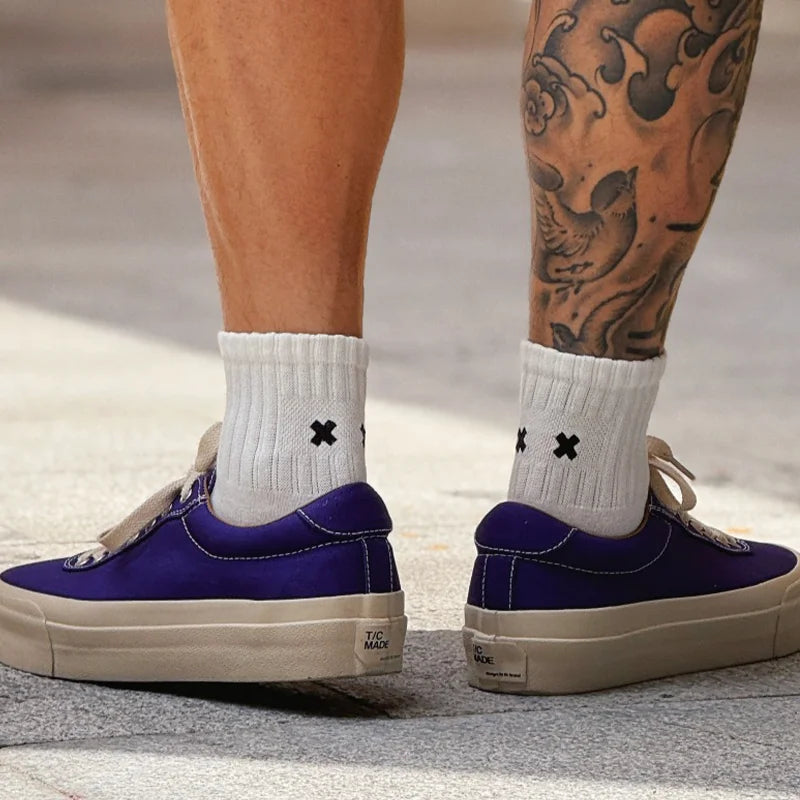 Calcetines casuales Calcetines tobilleros Calcetines de algodón para hombres Calcetines cómodos transpirables de moda