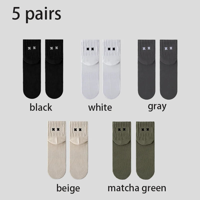 Calcetines casuales Calcetines tobilleros Calcetines de algodón para hombres Calcetines cómodos transpirables de moda