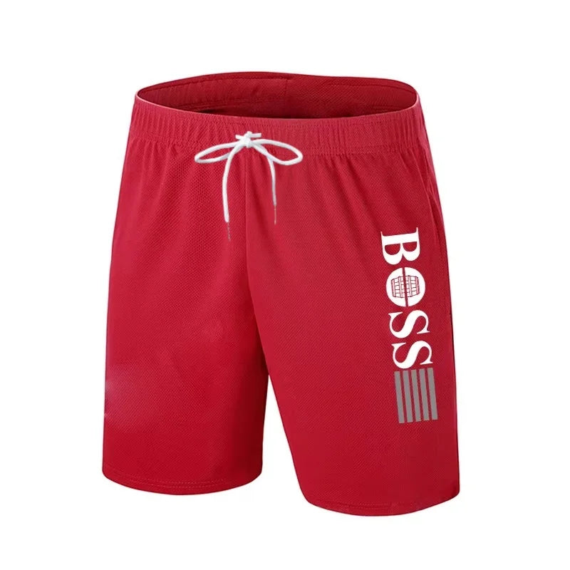 Pantalones cortos de playa a la moda de verano para hombres y mujeres, pantalones deportivos informales para exteriores, pantalones cortos de Motocross con estampado de jefe de secado rápido