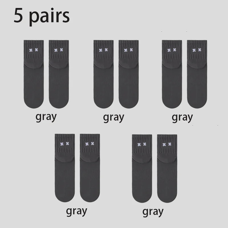 Calcetines casuales Calcetines tobilleros Calcetines de algodón para hombres Calcetines cómodos transpirables de moda