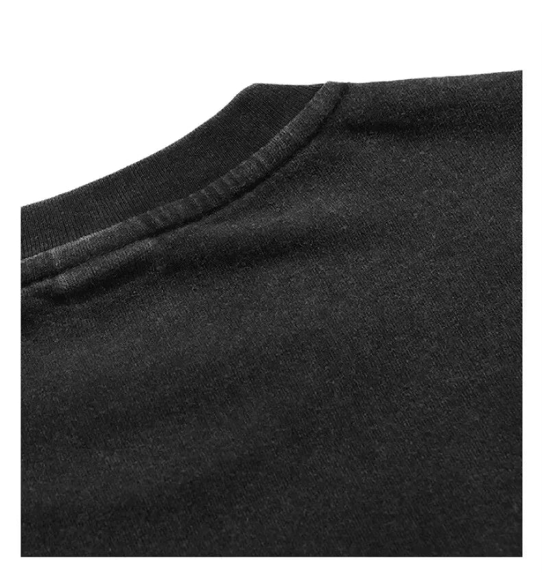 Camiseta lavada Vintage cristiana para hombre y mujer, camisetas góticas de Rock de gran tamaño, ropa de calle, Jesús perdónlos el padre