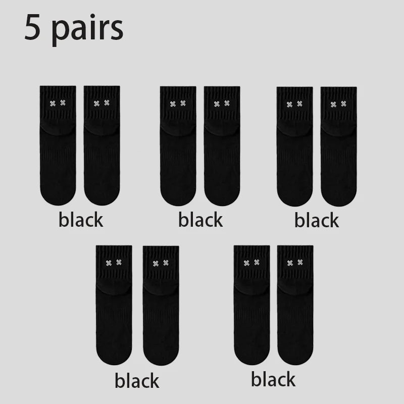 Calcetines casuales Calcetines tobilleros Calcetines de algodón para hombres Calcetines cómodos transpirables de moda