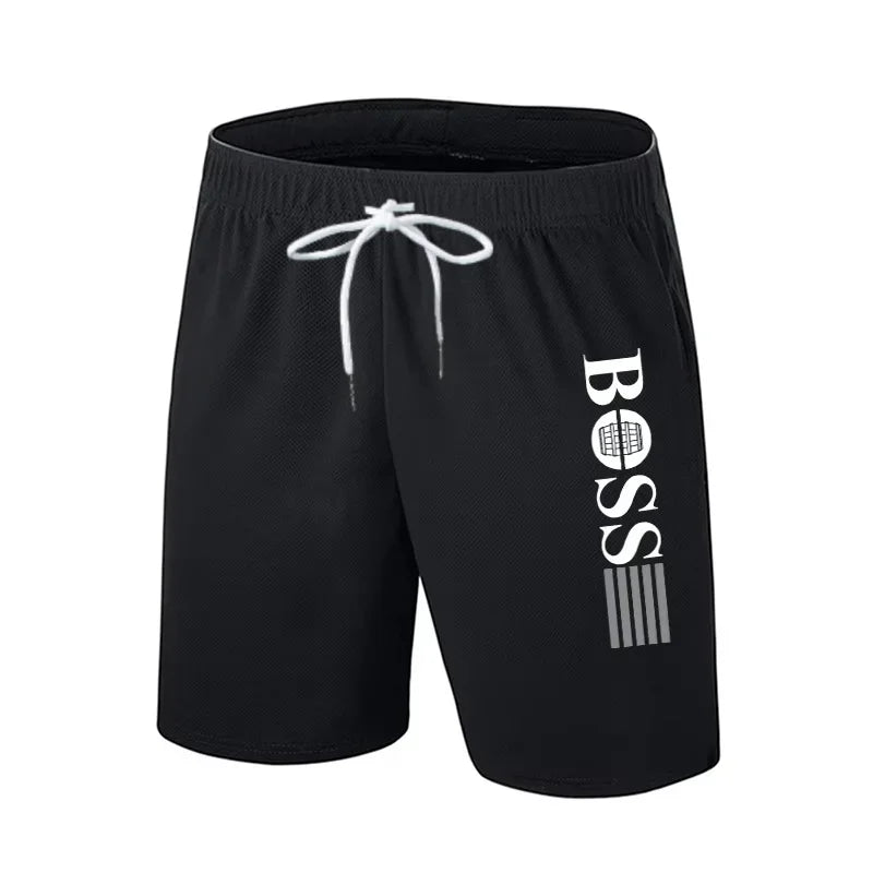 Pantalones cortos de playa a la moda de verano para hombres y mujeres, pantalones deportivos informales para exteriores, pantalones cortos de Motocross con estampado de jefe de secado rápido