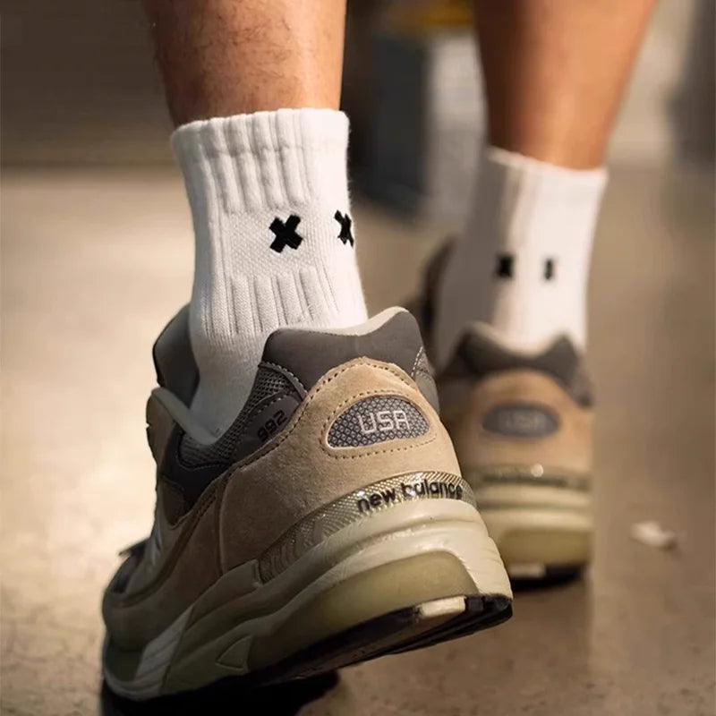 Calcetines casuales Calcetines tobilleros Calcetines de algodón para hombres Calcetines cómodos transpirables de moda