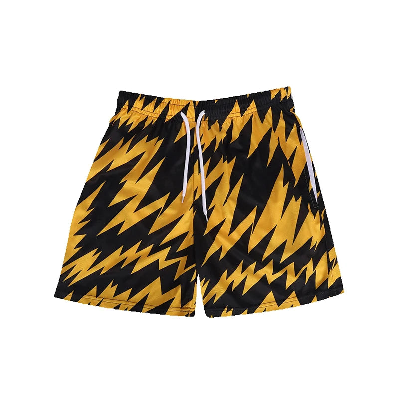 2025 NUEVOS pantalones cortos de baloncesto de malla de verano, pantalones de chándal para hombres, secado rápido, sueltos, deportivos, informales, de moda, para correr en la playa