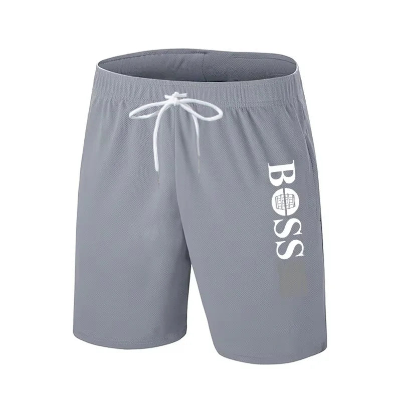 Pantalones cortos de playa a la moda de verano para hombres y mujeres, pantalones deportivos informales para exteriores, pantalones cortos de Motocross con estampado de jefe de secado rápido