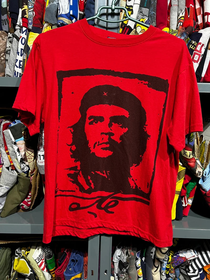 La nueva camiseta holgada informal retro americana de Che Guevara de algodón puro para motocicletas es un símbolo cultural de moda